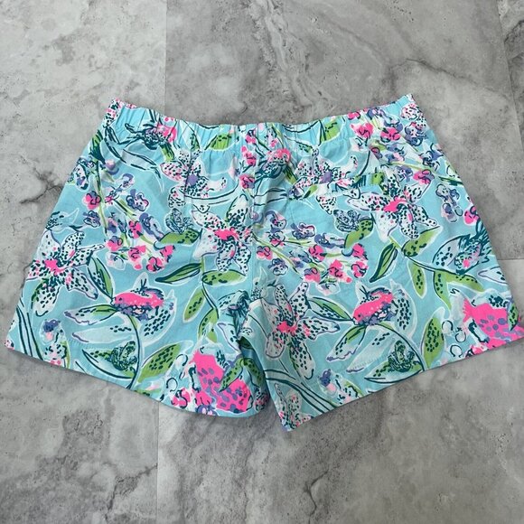 Lilly Pulitzer Ocean View Short Sway‎ This Way Pull On Shorts Size XS Xsmall - Picture 2 of 5